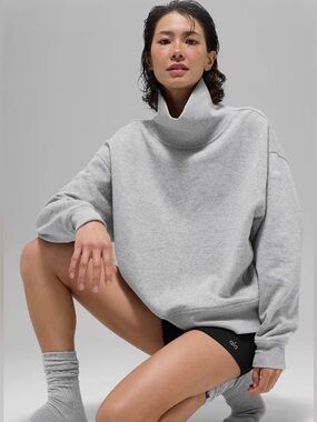 ALO Hazy Mock Neck Pullover